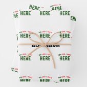 MODERNE, STYLISCH ZOLLBARE WEISSE, ÜBERPRÜFT MARKI GESCHENKPAPIER SET (Beispiel)