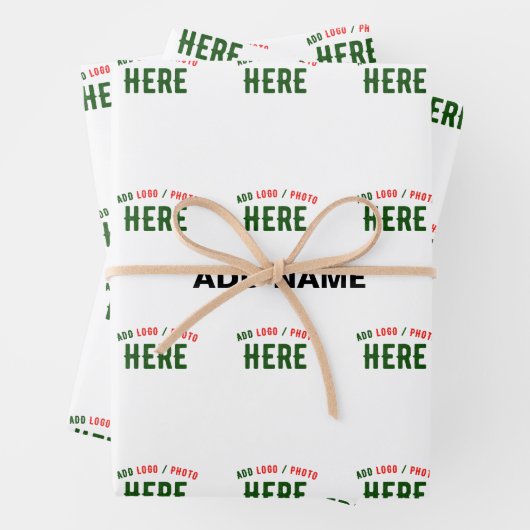 MODERNE, STYLISCH ZOLLBARE WEISSE, ÜBERPRÜFT MARKI GESCHENKPAPIER SET (Beispiel)