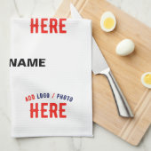 MODERNE, STYLISCH ZOLLBARE WEISSE, ÜBERPRÜFT MARKI GESCHIRRTUCH (Viertel Falte)