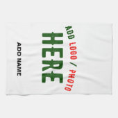 MODERNE, STYLISCH ZOLLBARE WEISSE, ÜBERPRÜFT MARKI GESCHIRRTUCH (Horizontal)