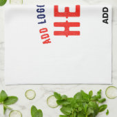 MODERNE, STYLISCH ZOLLBARE WEISSE, ÜBERPRÜFT MARKI GESCHIRRTUCH (Gefaltet)