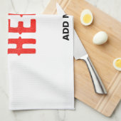 MODERNE, STYLISCH ZOLLBARE WEISSE, ÜBERPRÜFT MARKI GESCHIRRTUCH (Viertel Falte)