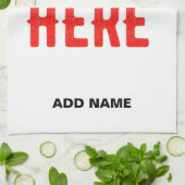 MODERNE, STYLISCH ZOLLBARE WEISSE, ÜBERPRÜFT MARKI GESCHIRRTUCH (Gefaltet)