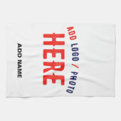 MODERNE, STYLISCH ZOLLBARE WEISSE, ÜBERPRÜFT MARKI GESCHIRRTUCH (Horizontal)