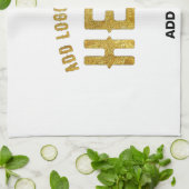 MODERNE, STYLISCH ZOLLBARE WEISSE, ÜBERPRÜFT MARKI GESCHIRRTUCH (Gefaltet)