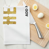 MODERNE, STYLISCH ZOLLBARE WEISSE, ÜBERPRÜFT MARKI GESCHIRRTUCH (Viertel Falte)