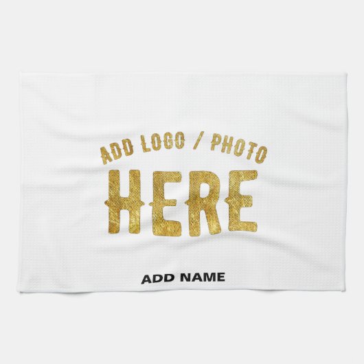 MODERNE, STYLISCH ZOLLBARE WEISSE, ÜBERPRÜFT MARKI GESCHIRRTUCH (Horizontal)