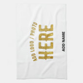 MODERNE, STYLISCH ZOLLBARE WEISSE, ÜBERPRÜFT MARKI GESCHIRRTUCH (Vertikal)