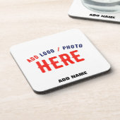 MODERNE, STYLISCH ZOLLBARE WEISSE, ÜBERPRÜFT MARKI GETRÄNKEUNTERSETZER (Linke Seite)