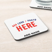 MODERNE, STYLISCH ZOLLBARE WEISSE, ÜBERPRÜFT MARKI GETRÄNKEUNTERSETZER (Linke Seite)