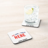 MODERNE, STYLISCH ZOLLBARE WEISSE, ÜBERPRÜFT MARKI GETRÄNKEUNTERSETZER (Rechte Seite)