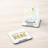 MODERNE, STYLISCH ZOLLBARE WEISSE, ÜBERPRÜFT MARKI GETRÄNKEUNTERSETZER (Rechte Seite)