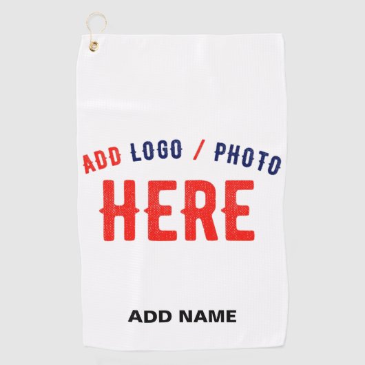 MODERNE, STYLISCH ZOLLBARE WEISSE, ÜBERPRÜFT MARKI GOLFHANDTUCH (Vorderseite)