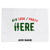 MODERNE, STYLISCH ZOLLBARE WEISSE, ÜBERPRÜFT MARKI GROßE GESCHENKTÜTE (Rückseite)