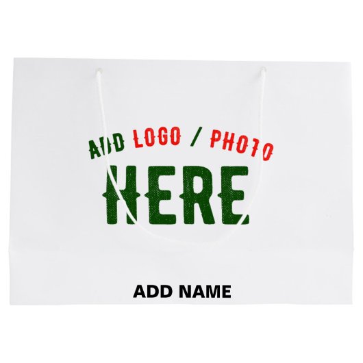 MODERNE, STYLISCH ZOLLBARE WEISSE, ÜBERPRÜFT MARKI GROßE GESCHENKTÜTE (Rückseite)