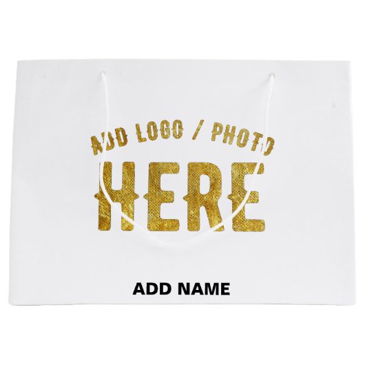 MODERNE, STYLISCH ZOLLBARE WEISSE, ÜBERPRÜFT MARKI GROßE GESCHENKTÜTE (Vorderseite)