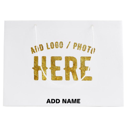 MODERNE, STYLISCH ZOLLBARE WEISSE, ÜBERPRÜFT MARKI GROßE GESCHENKTÜTE (Vorderseite)