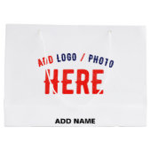 MODERNE, STYLISCH ZOLLBARE WEISSE, ÜBERPRÜFT MARKI GROßE GESCHENKTÜTE (Rückseite)