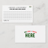 MODERNE, STYLISCH ZOLLBARE WEISSE, ÜBERPRÜFT MARKI HINWEISKARTE (Vorne/Hinten)