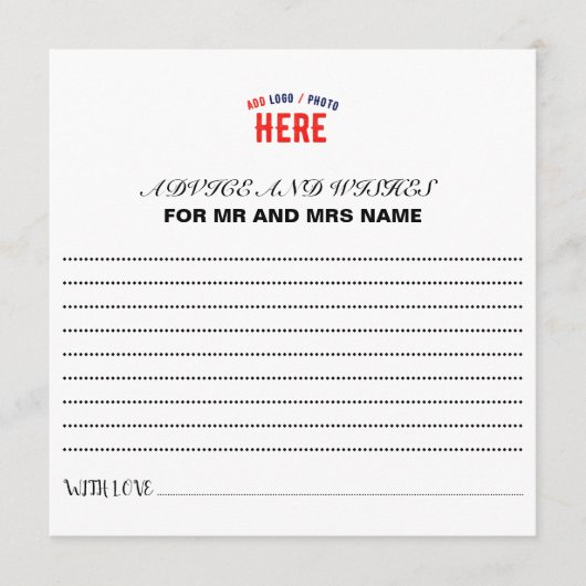 MODERNE, STYLISCH ZOLLBARE WEISSE, ÜBERPRÜFT MARKI HINWEISKARTE (Vorderseite)