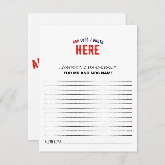 MODERNE, STYLISCH ZOLLBARE WEISSE, ÜBERPRÜFT MARKI HINWEISKARTE (Vorne/Hinten)