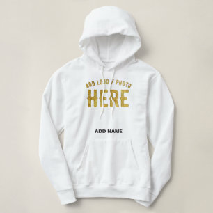 MODERNE, STYLISCH ZOLLBARE WEISSE, ÜBERPRÜFT MARKI HOODIE