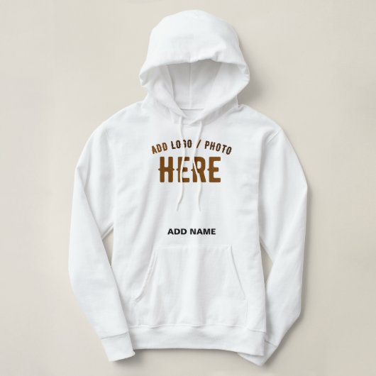 MODERNE, STYLISCH ZOLLBARE WEISSE, ÜBERPRÜFT MARKI HOODIE (Design vorne)