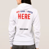 MODERNE, STYLISCH ZOLLBARE WEISSE, ÜBERPRÜFT MARKI HOODIE (Rückseite)