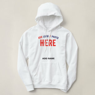 MODERNE, STYLISCH ZOLLBARE WEISSE, ÜBERPRÜFT MARKI HOODIE