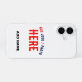 MODERNE, STYLISCH ZOLLBARE WEISSE, ÜBERPRÜFT MARKI iPhone 16 HÜLLE (Rückseite (Horizontal))