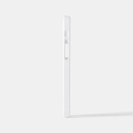 MODERNE, STYLISCH ZOLLBARE WEISSE, ÜBERPRÜFT MARKI iPhone HÜLLE (Linke Seite)