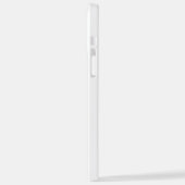 MODERNE, STYLISCH ZOLLBARE WEISSE, ÜBERPRÜFT MARKI iPhone HÜLLE (Linke Seite)