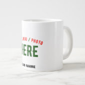 MODERNE, STYLISCH ZOLLBARE WEISSE, ÜBERPRÜFT MARKI Jumbo-Tasse (Vorderseite Rechts)