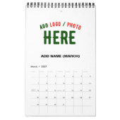 MODERNE, STYLISCH ZOLLBARE WEISSE, ÜBERPRÜFT MARKI KALENDER (Mär 2027)