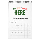 MODERNE, STYLISCH ZOLLBARE WEISSE, ÜBERPRÜFT MARKI KALENDER (Feb 2027)