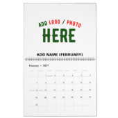 MODERNE, STYLISCH ZOLLBARE WEISSE, ÜBERPRÜFT MARKI KALENDER (Feb 2027)