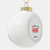 MODERNE, STYLISCH ZOLLBARE WEISSE, ÜBERPRÜFT MARKI KERAMIK Kugel-Ornament (Links)