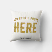 MODERNE, STYLISCH ZOLLBARE WEISSE, ÜBERPRÜFT MARKI KISSEN (Rückseite)