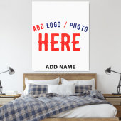 MODERNE, STYLISCH ZOLLBARE WEISSE, ÜBERPRÜFT MARKI LEINWANDDRUCK (Insitu (Schlafzimmer))