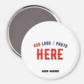 MODERNE, STYLISCH ZOLLBARE WEISSE, ÜBERPRÜFT MARKI MAGNET (Vorderseite/Rückseite)