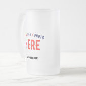 MODERNE, STYLISCH ZOLLBARE WEISSE, ÜBERPRÜFT MARKI MATTGLAS BIERGLAS (Vorderseite Links)