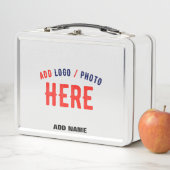 MODERNE, STYLISCH ZOLLBARE WEISSE, ÜBERPRÜFT MARKI METALL BROTDOSE (Beispiel)