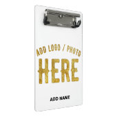 MODERNE, STYLISCH ZOLLBARE WEISSE, ÜBERPRÜFT MARKI MINI KLEMMBRETT (Schrägansicht)