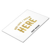 MODERNE, STYLISCH ZOLLBARE WEISSE, ÜBERPRÜFT MARKI NOTIZBLOCK (angewinkelt)