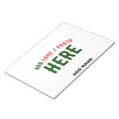 MODERNE, STYLISCH ZOLLBARE WEISSE, ÜBERPRÜFT MARKI NOTIZBLOCK (angewinkelt)