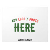 MODERNE, STYLISCH ZOLLBARE WEISSE, ÜBERPRÜFT MARKI NOTIZBLOCK (Vorderseite)