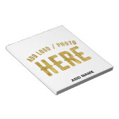 MODERNE, STYLISCH ZOLLBARE WEISSE, ÜBERPRÜFT MARKI NOTIZBLOCK (angewinkelt)