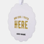 MODERNE, STYLISCH ZOLLBARE WEISSE, ÜBERPRÜFT MARKI ORNAMENT KARTE (Links)