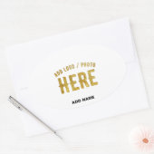 MODERNE, STYLISCH ZOLLBARE WEISSE, ÜBERPRÜFT MARKI OVALER AUFKLEBER (Umschlag)