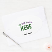 MODERNE, STYLISCH ZOLLBARE WEISSE, ÜBERPRÜFT MARKI OVALER AUFKLEBER (Umschlag)